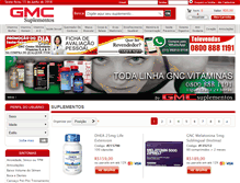 Tablet Screenshot of gncsuplementos.com.br